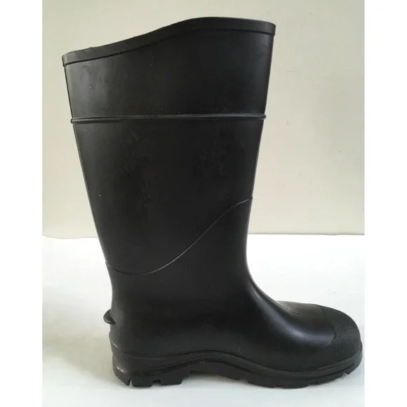 Servus Rubber Black Rain Muck Boots Mens Sz 8 Womens Size 10 Unisex Made In USA - Picture 6 of 11